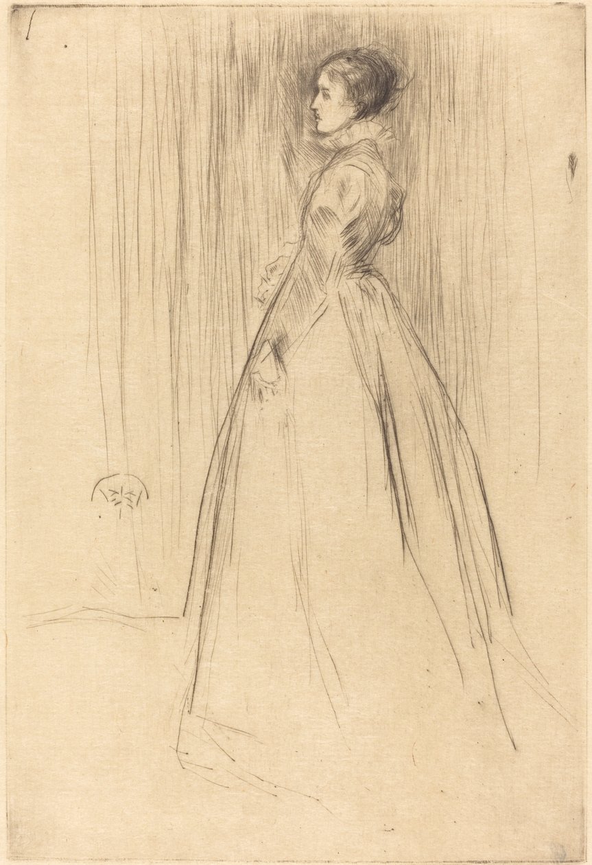 Sametové šaty, 1873. od James Abbott McNeill Whistler