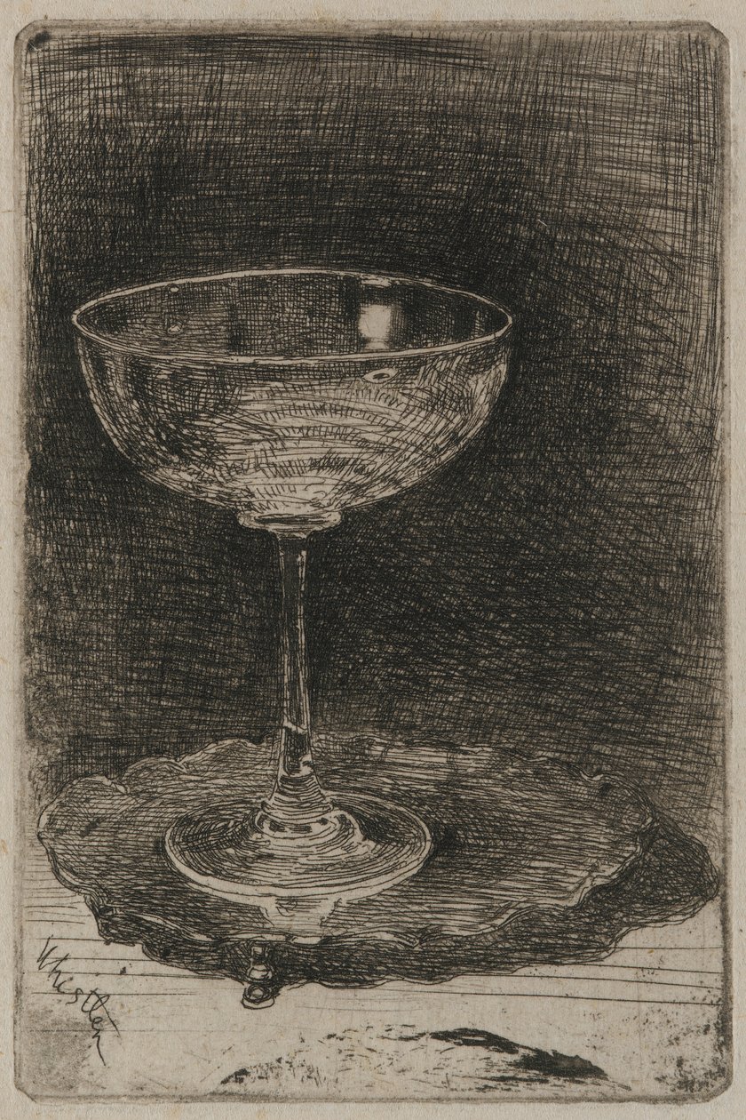 Sklenice na víno, 1858. od James Abbott McNeill Whistler