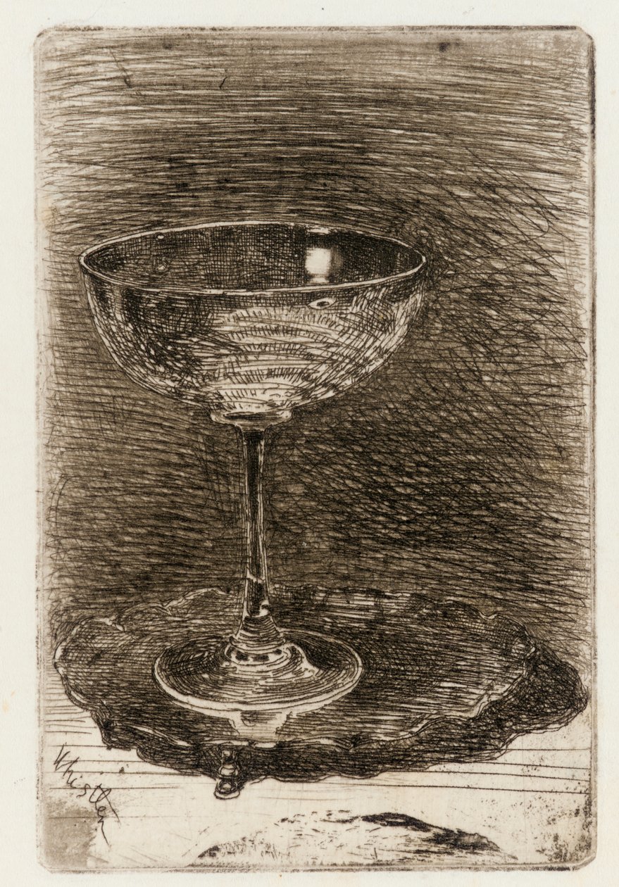 Sklenice na víno, 1858. od James Abbott McNeill Whistler