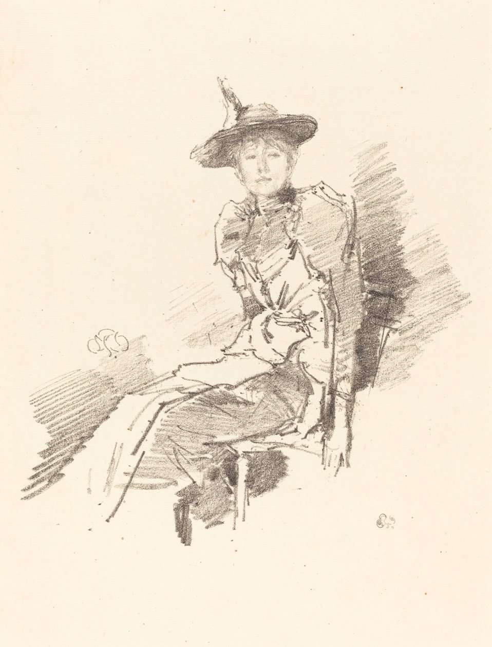 Okřídlený klobouk, 1890. od James Abbott McNeill Whistler