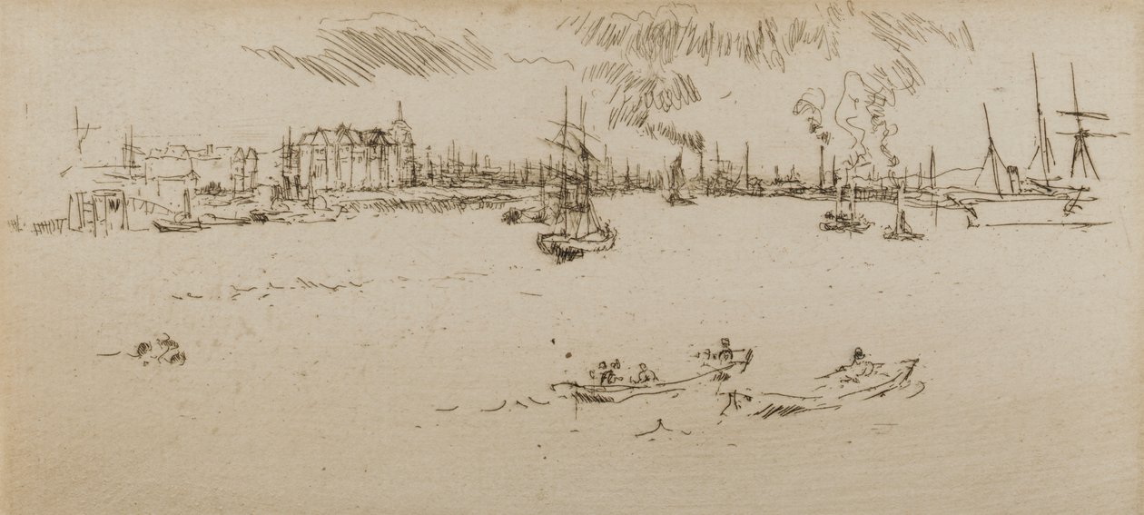 Tilbury, 1887. od James Abbott McNeill Whistler