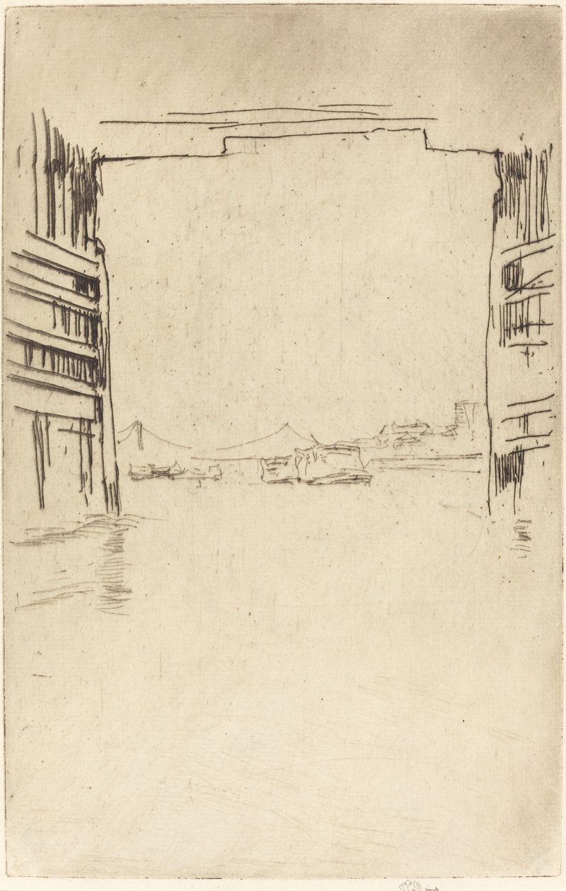 Pod starým mostem Battersea, 1879. od James Abbott McNeill Whistler