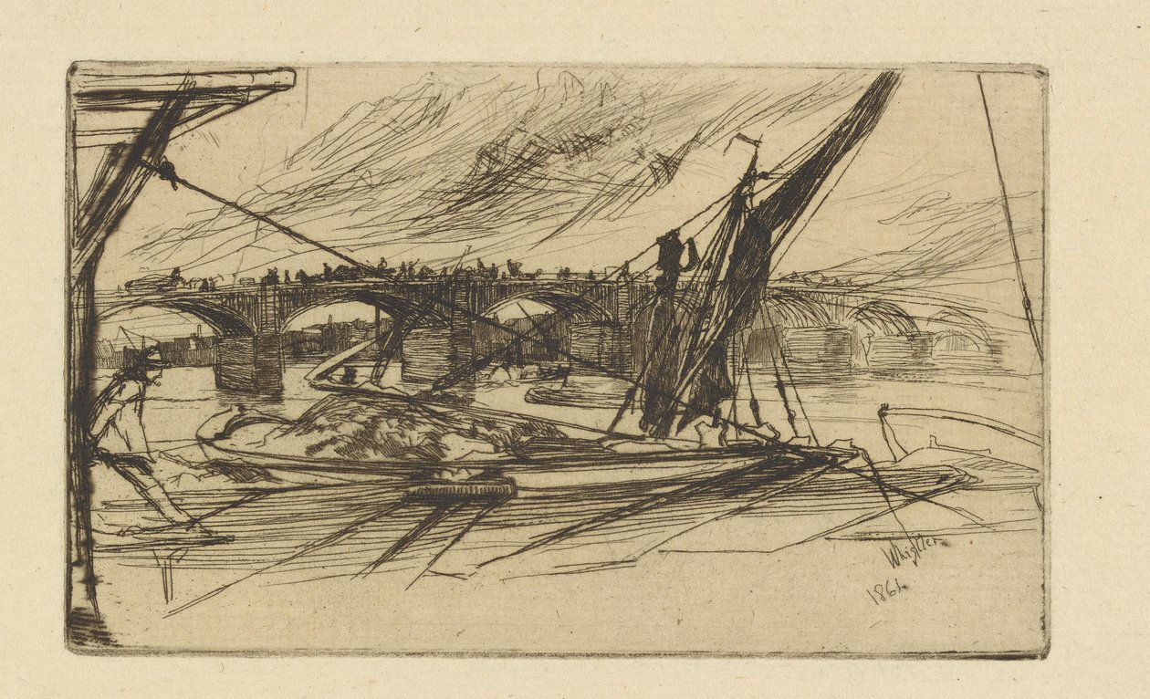 Most Vauxhall, 1861. od James Abbott McNeill Whistler
