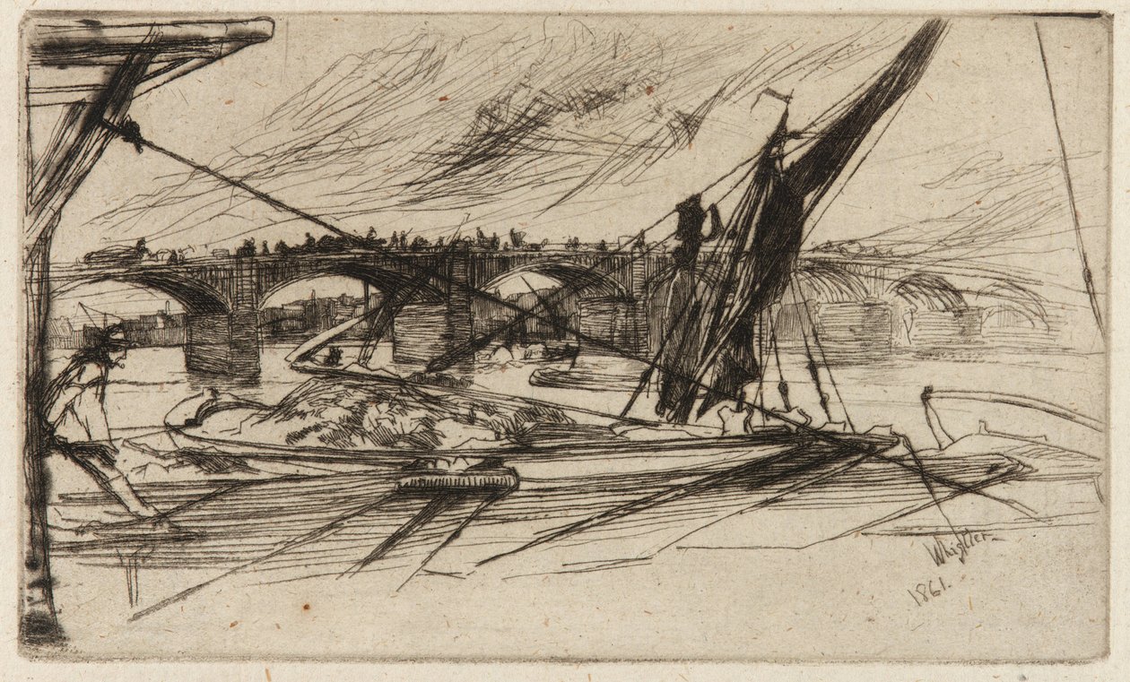 Most Vauxhall, 1861. od James Abbott McNeill Whistler
