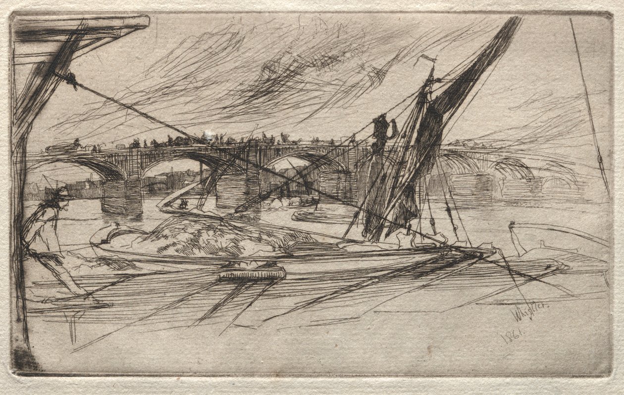Most Vauxhall, 1861. od James Abbott McNeill Whistler