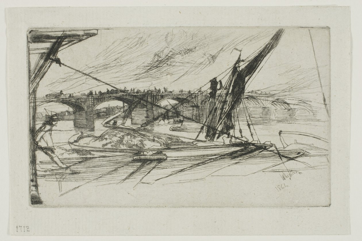Most Vauxhall, 1861 od James Abbott McNeill Whistler