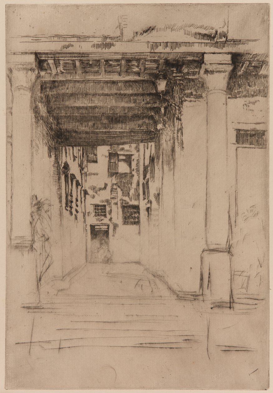 Benátský dvůr, 1879-1880. od James Abbott McNeill Whistler