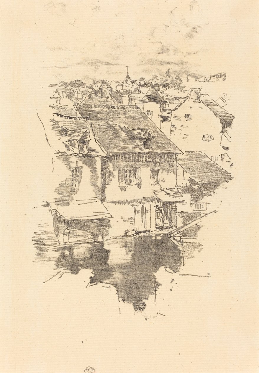 Vitré: Kanál, 1893. od James Abbott McNeill Whistler