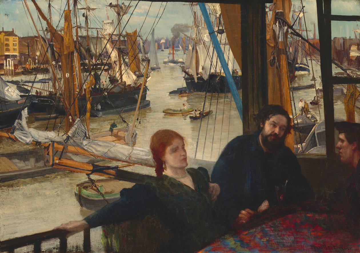 Wapping, 1860-1864. od James Abbott McNeill Whistler