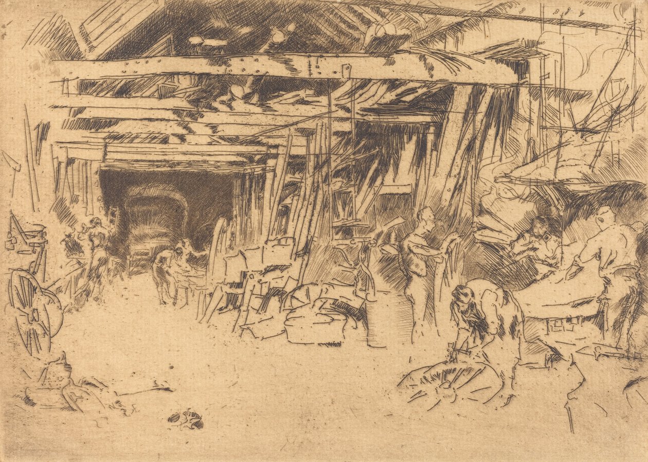 Kolář, 18791880. od James Abbott McNeill Whistler
