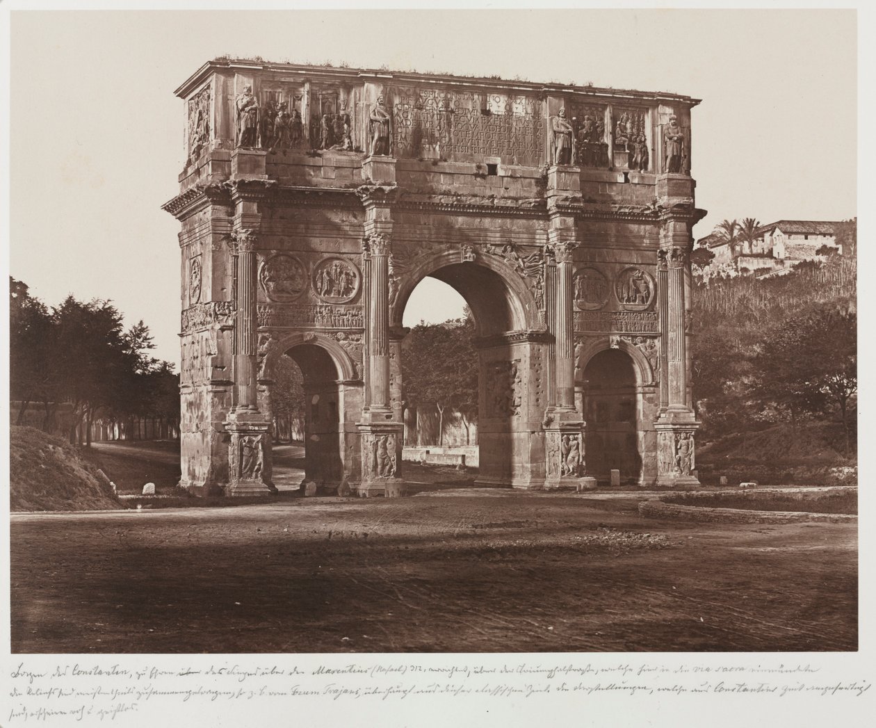 Konstantinův oblouk, Řím, c. 1858. od James Anderson