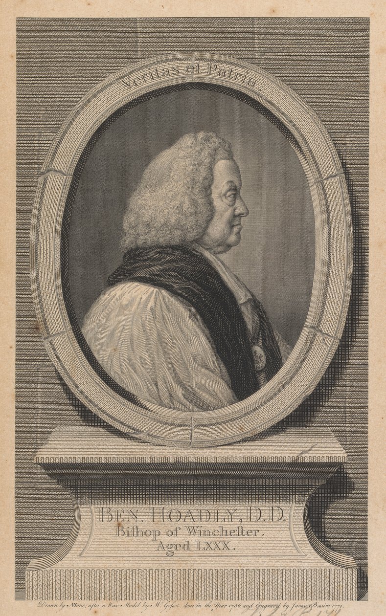 Benjamin Hoadly, biskup z Winchesteru od James Basire