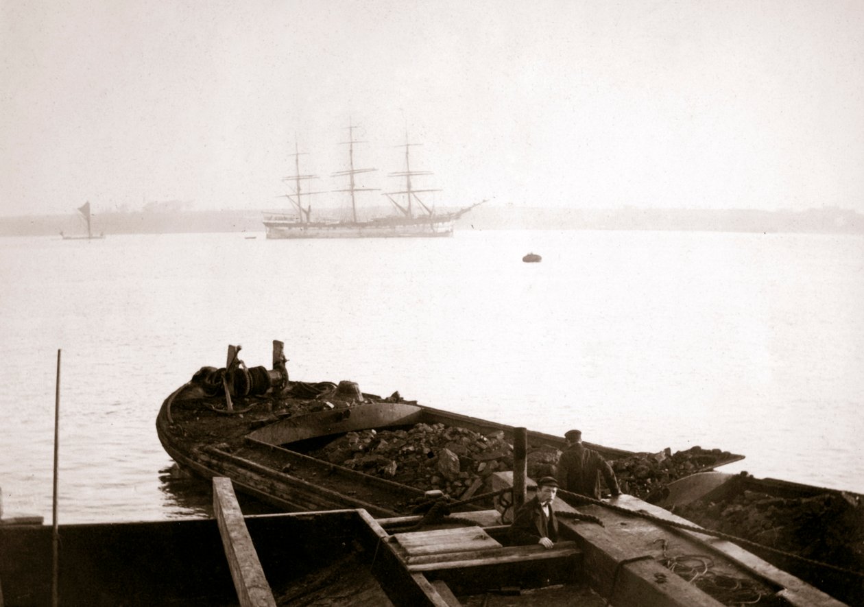 Člun naložený nákladem, Rotterdam, 1898. od James Batkin