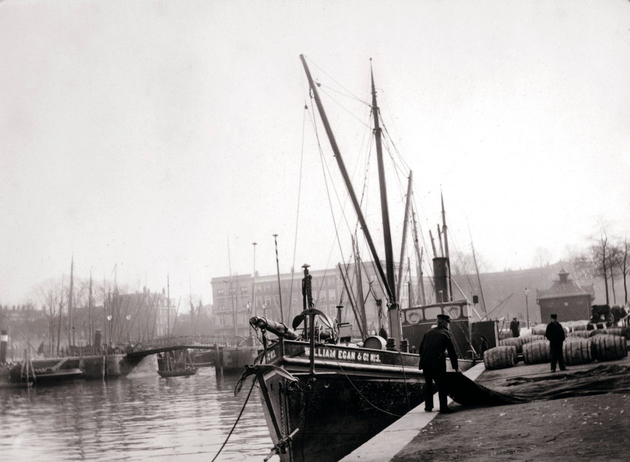 Kanálové lodě, Rotterdam, 1898. od James Batkin