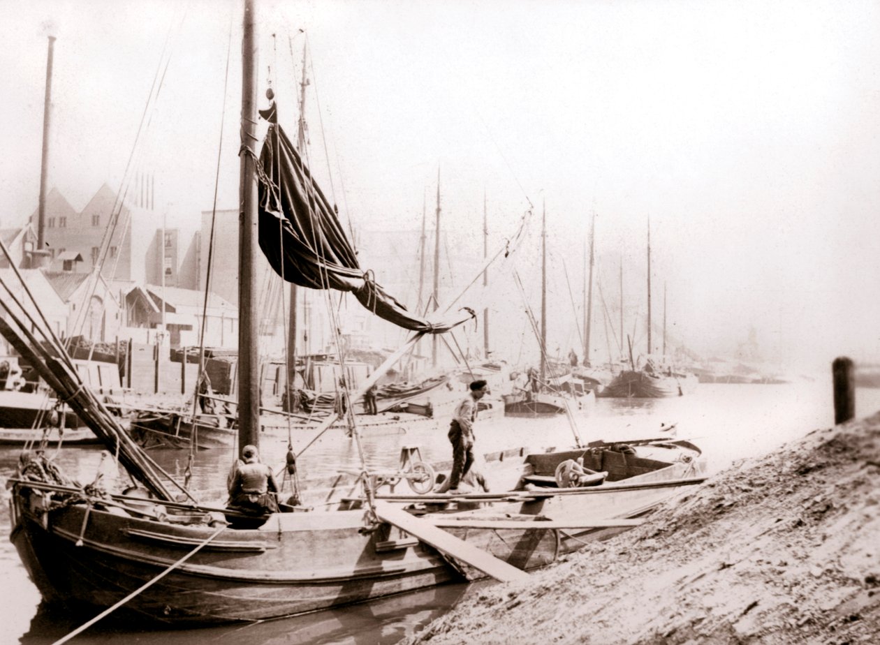 Kanálové lodě, Rotterdam, 1898. od James Batkin