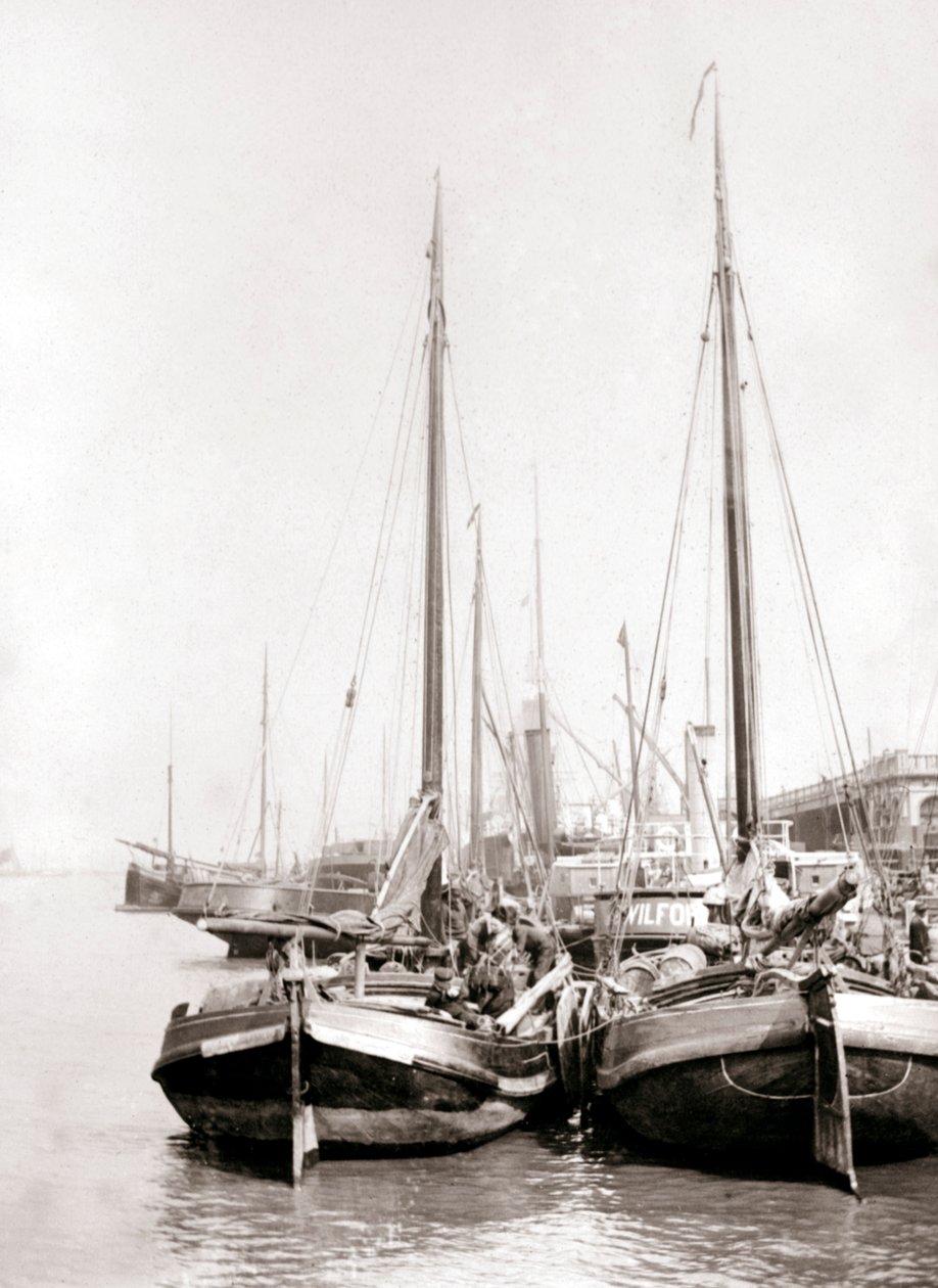 Kanálové lodě, Rotterdam, 1898. od James Batkin