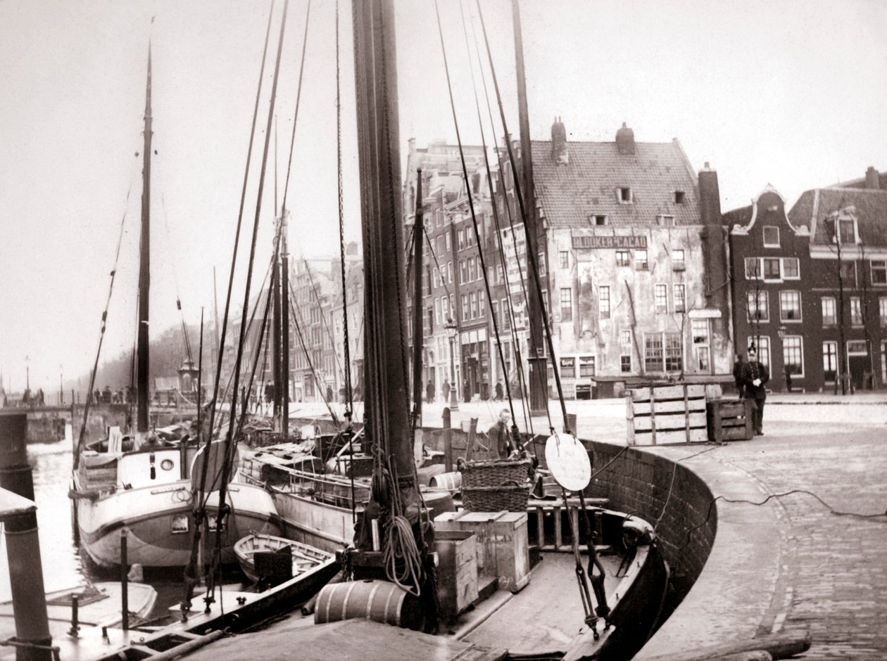 Kanálové lodě, Rotterdam, 1898. od James Batkin