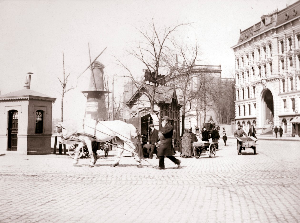 Muž s koněm, Rotterdam, 1898. od James Batkin