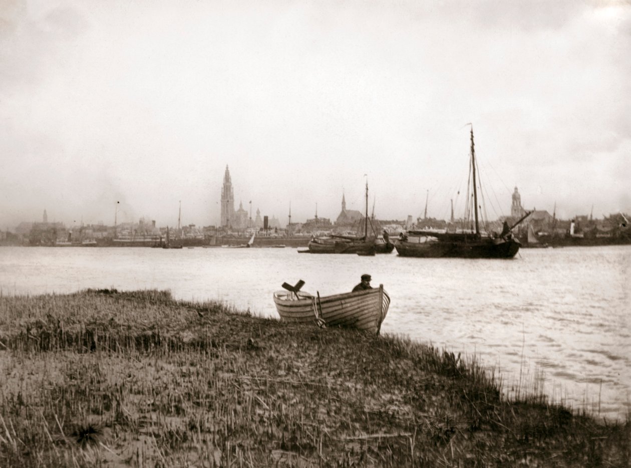 Veslice u kanálu, Rotterdam, 1898. od James Batkin