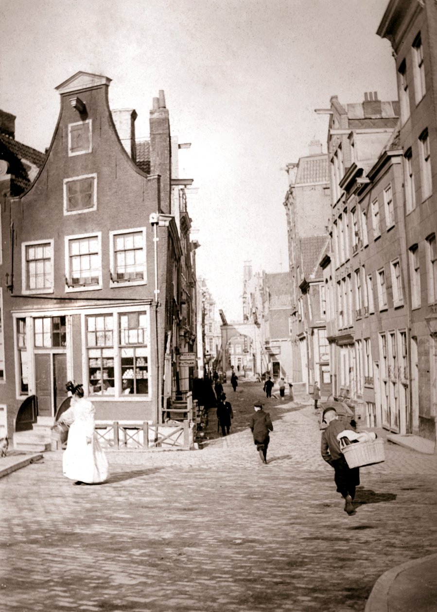 Pouliční scéna, Rotterdam, 1898. od James Batkin