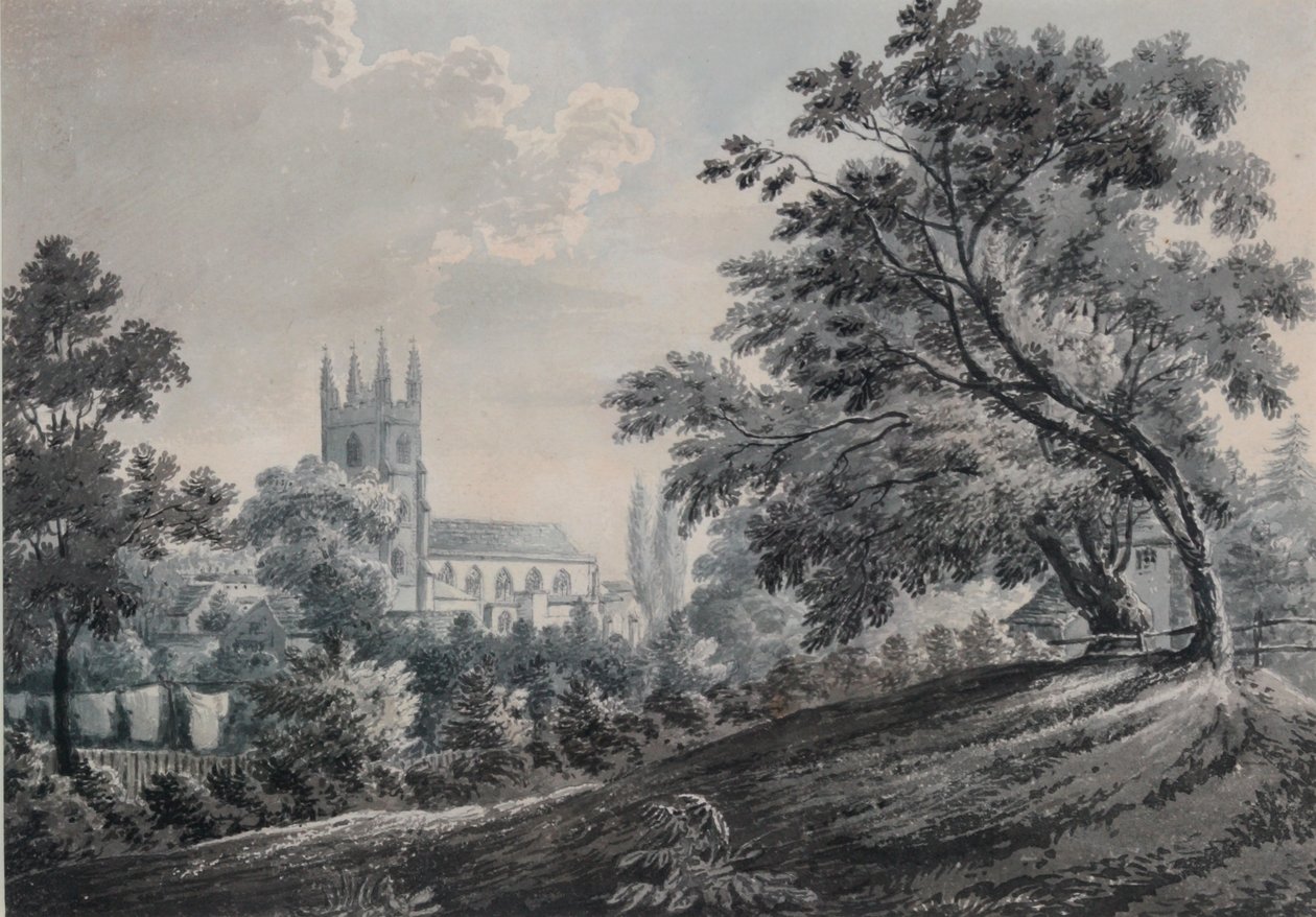 Croydon Church z Duppas Hill Terrace, 1925 od James Bourne