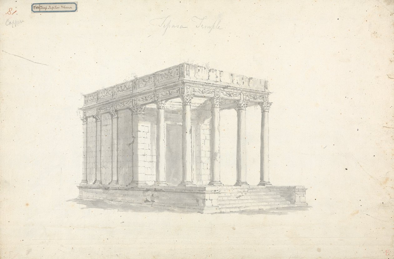 Pl. VIII Jupiterův chrám v Thébách od James Bruce