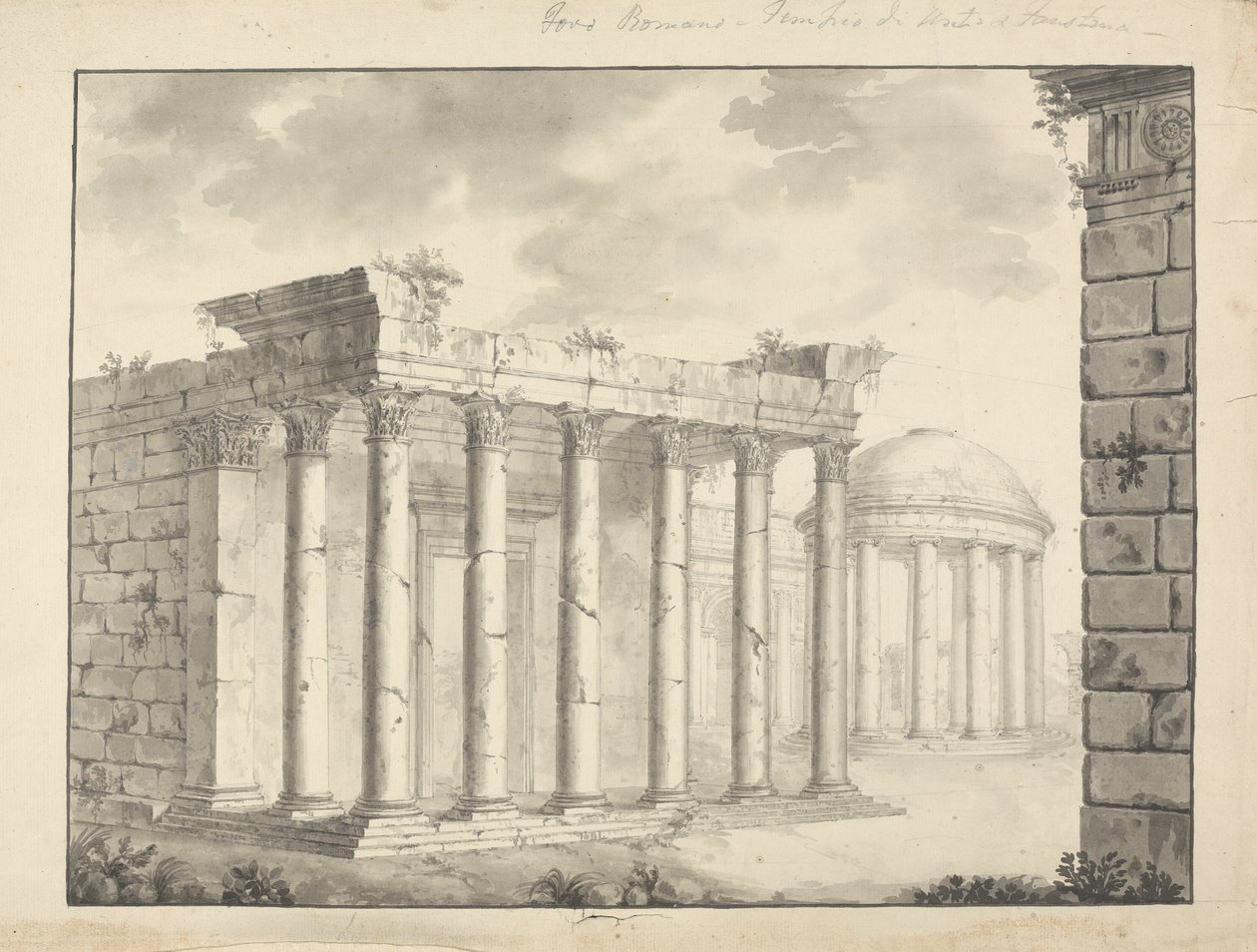 Neidentifikovaný Temple Faustana (?) od James Bruce