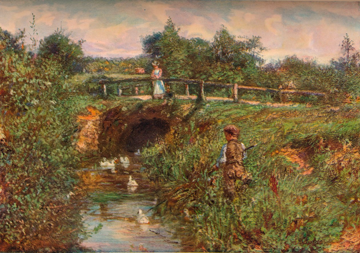 Disturbing The Fishes, c1901 od James Charles