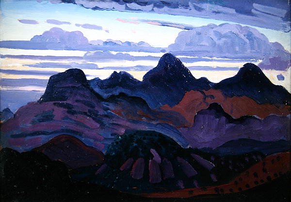Deep Twilight (olej na panelu) od James Dickson Innes