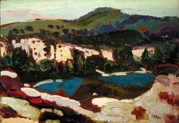 Modrý bazén, Dorset od James Dickson Innes