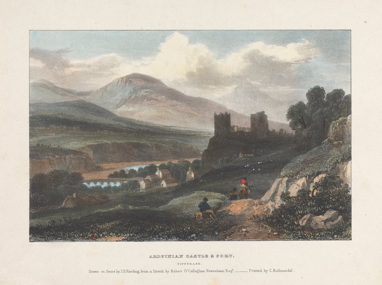 Hrad Ardfinian a pevnost Tipperary od James Duffield Harding