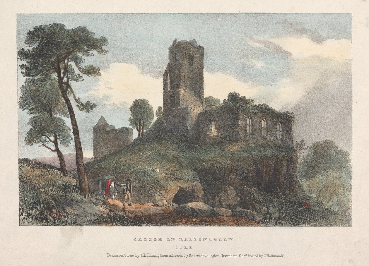 Hrad Ballincolly od James Duffield Harding