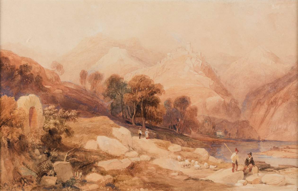 Drachenfels na Rýně od James Duffield Harding