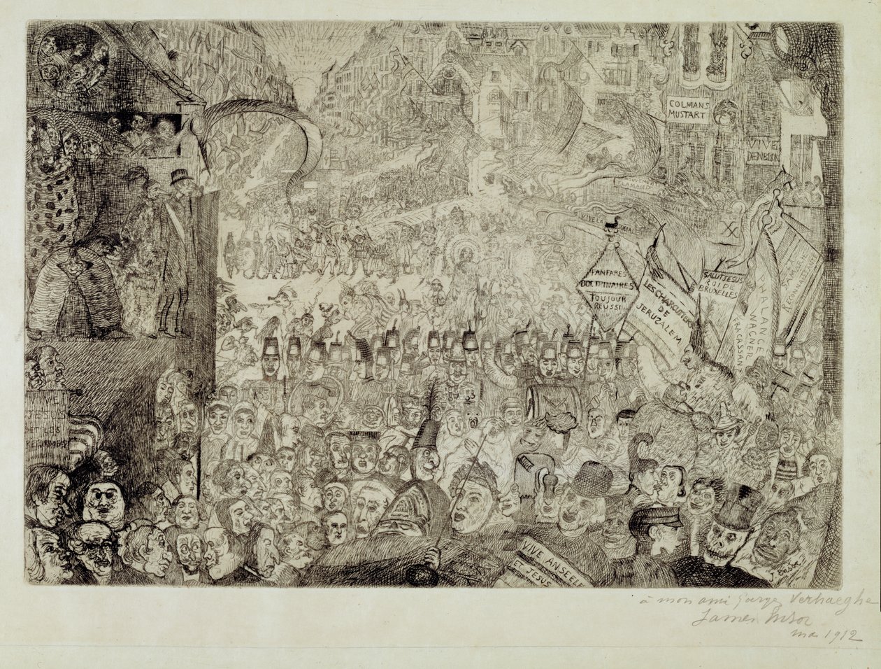 Vjezd Krista do Bruselu od James Ensor