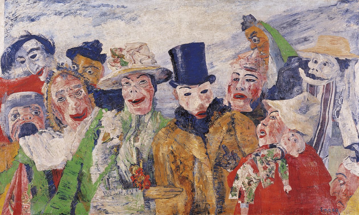 Intriky, 1890 od James Ensor