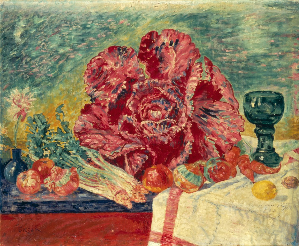 Červené zelí od James Ensor