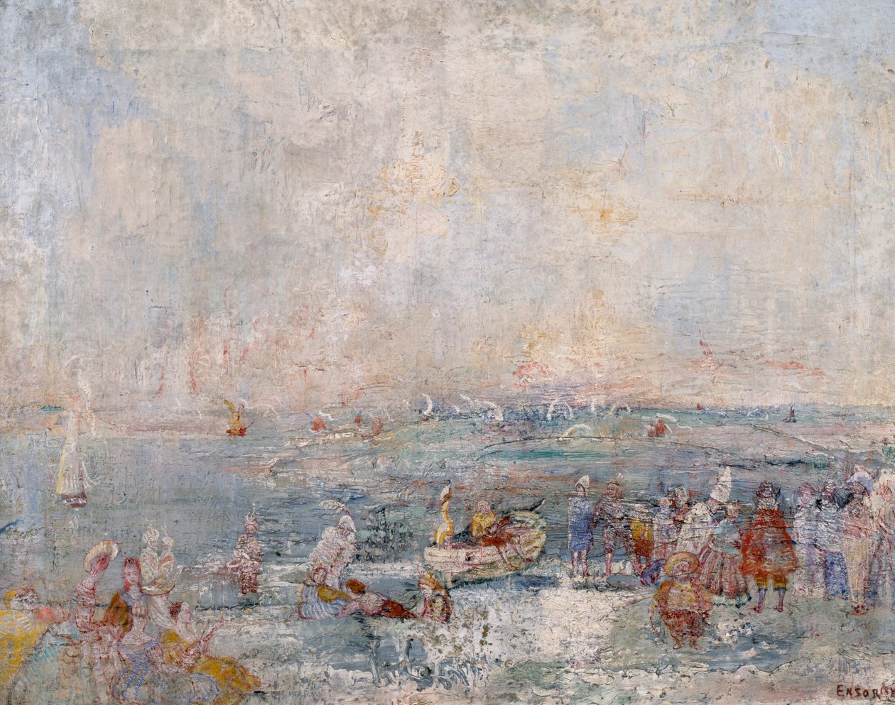 Karneval na pláži od James Ensor