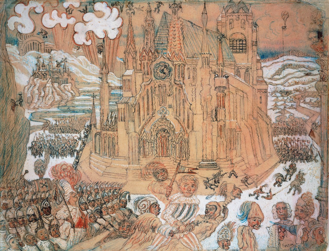 Katedrála od James Ensor