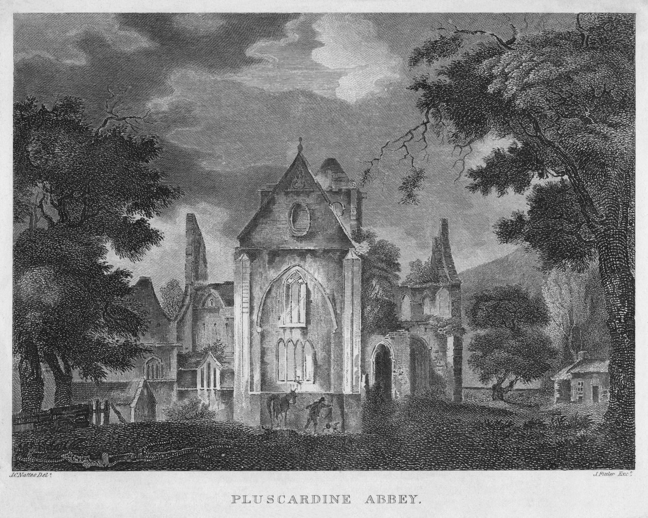 Pluscardine Abbey, 1804 od James Fittler