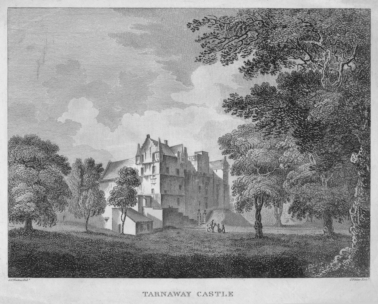 Hrad Tarnaway, 1804 od James Fittler