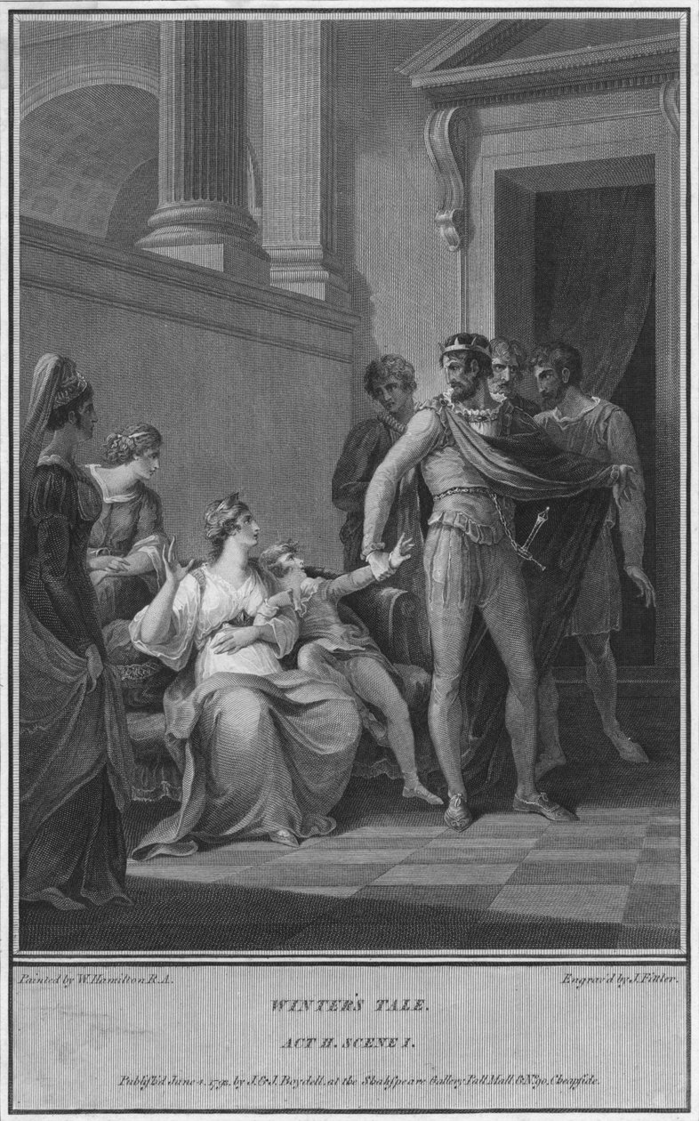 Zimní pohádka. zákon II. Scéna I, 1793. od James Fittler