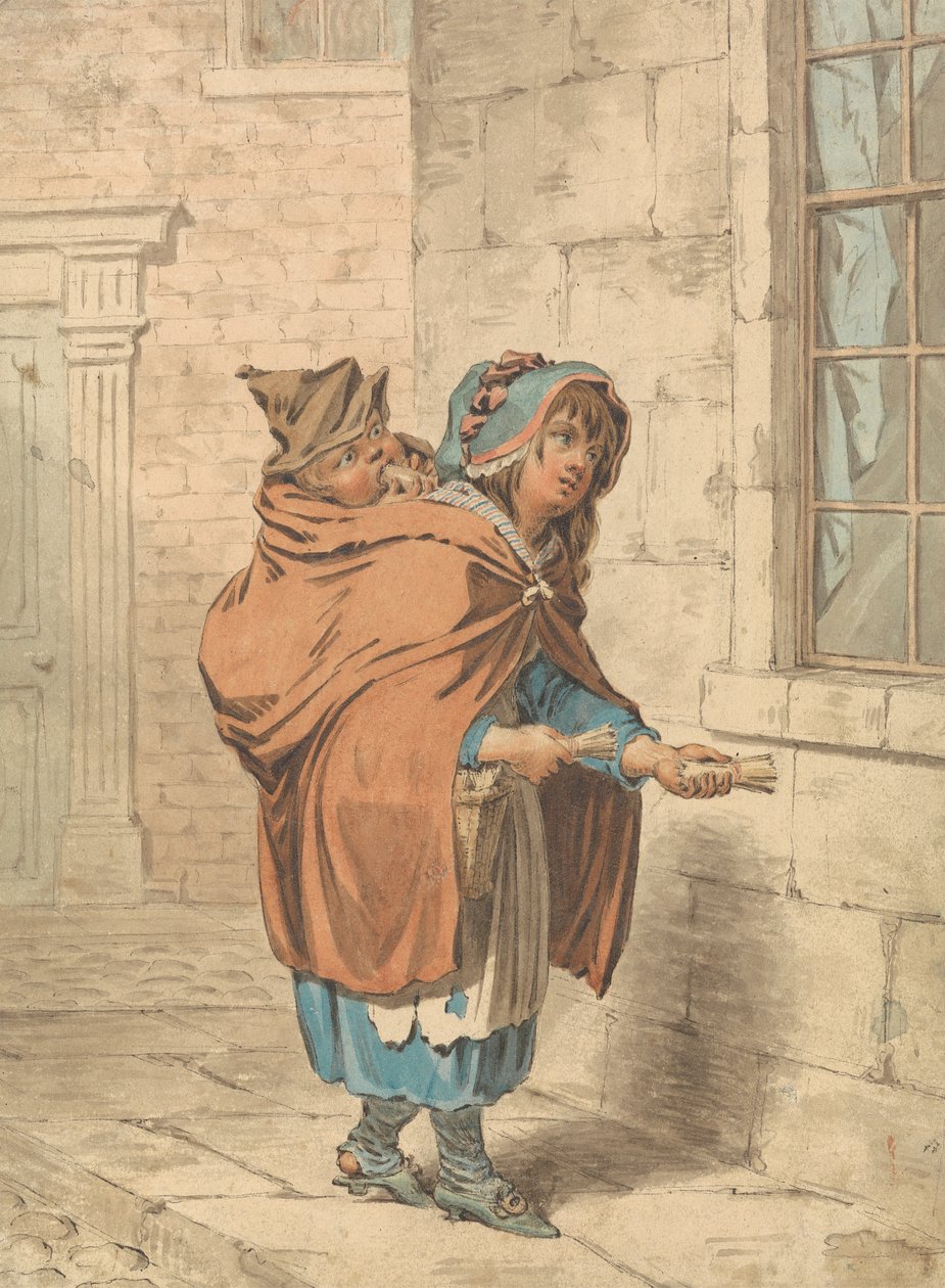 Londýnský pouliční křikloun od James Gillray
