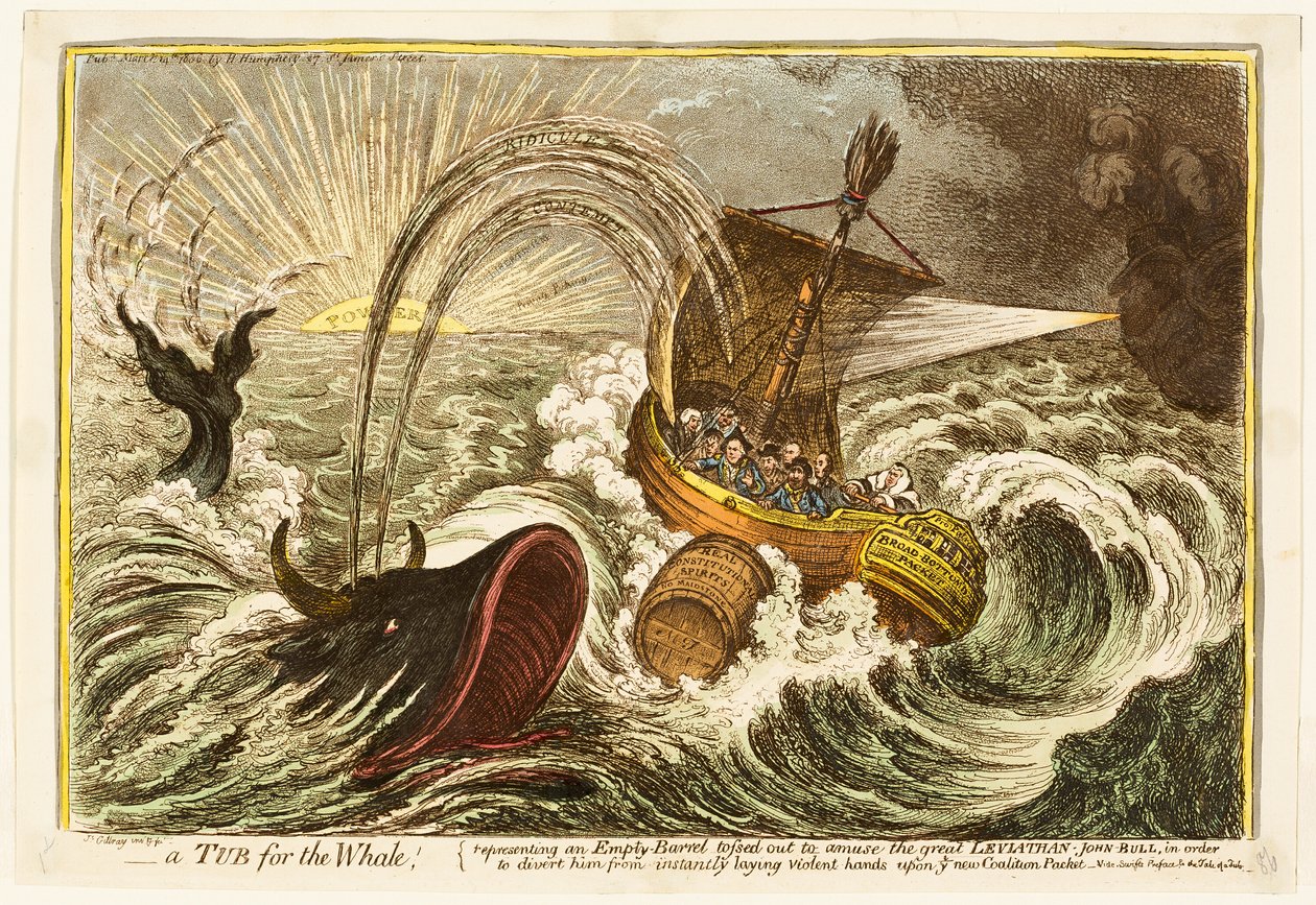 Vana pro velrybu! od James Gillray