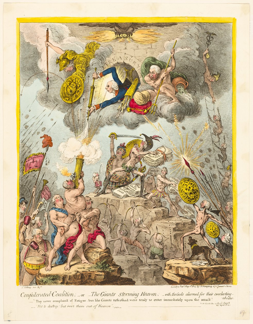 Konfederovaná koalice od James Gillray