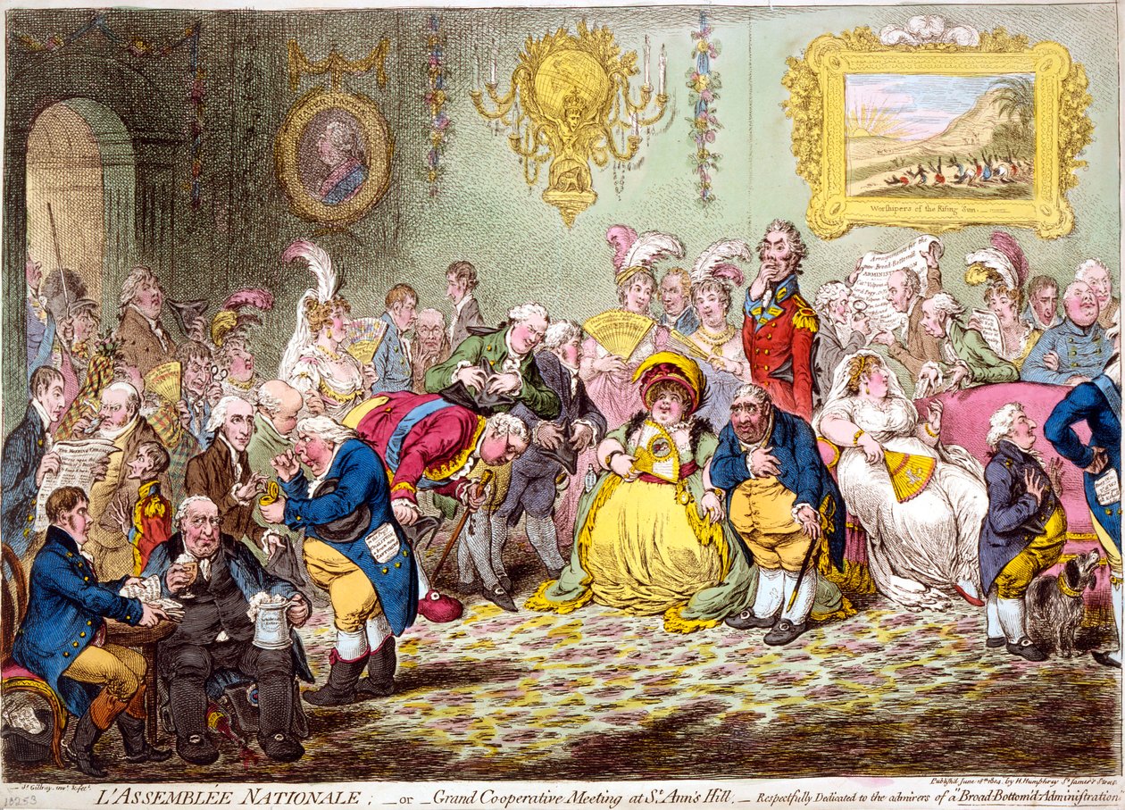 Národní shromáždění, 1804. od James Gillray