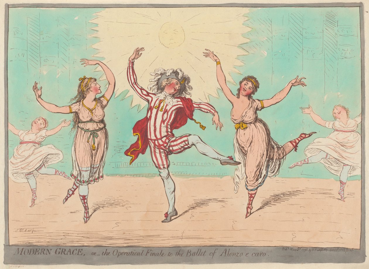 Moderní Grace od James Gillray