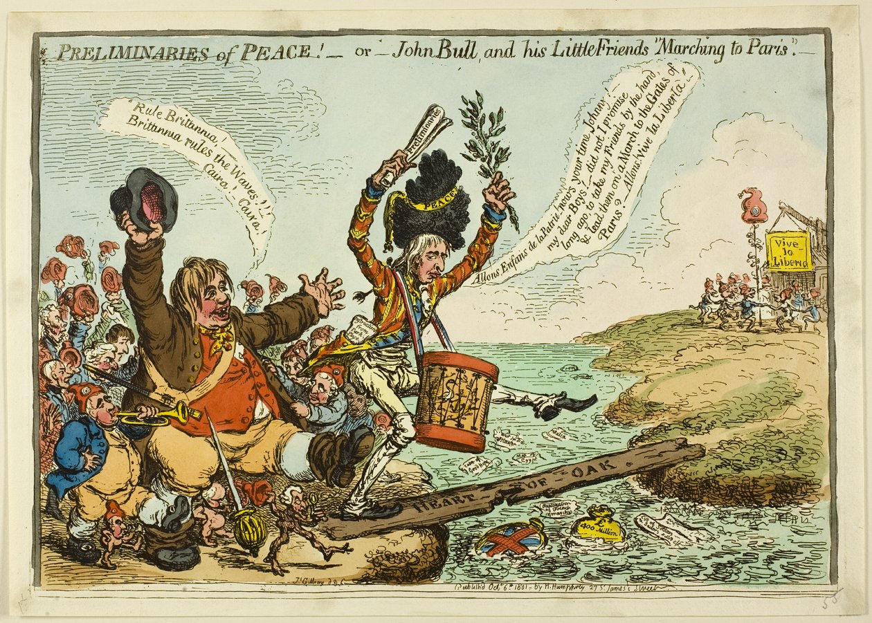Předpoklady míru od James Gillray
