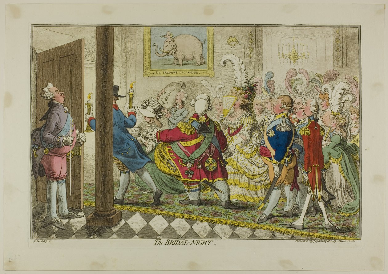 Svatební noc od James Gillray