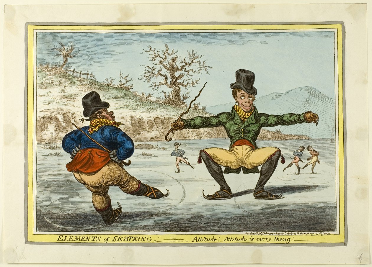 Prvky bruslení: Postoj je všechno od James Gillray