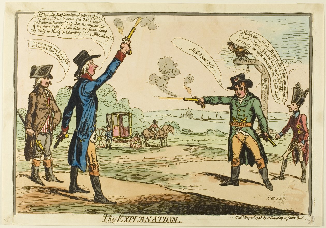 Vysvětlení od James Gillray
